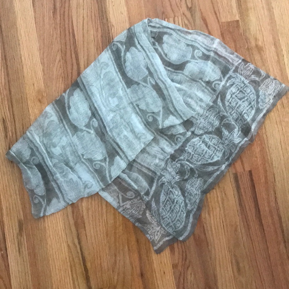 Gray Giorgio Armani Scarf